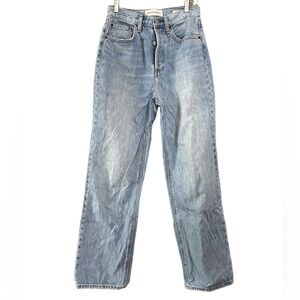 Denim Forum Light Blue Straight Jeans Size 25